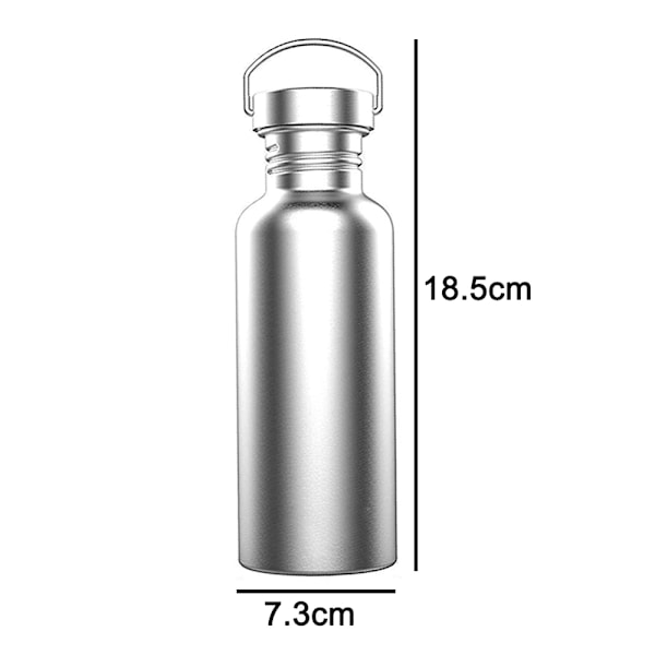 Rustfrit Sportsflaske i Rustfrit Stål, Stor Kapacitet, 750ML