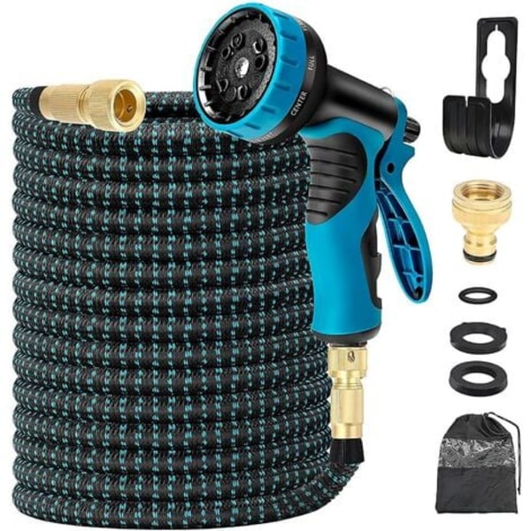 15m Retractable Garden Hose 3 Lag Natural Latex, Fleksibel