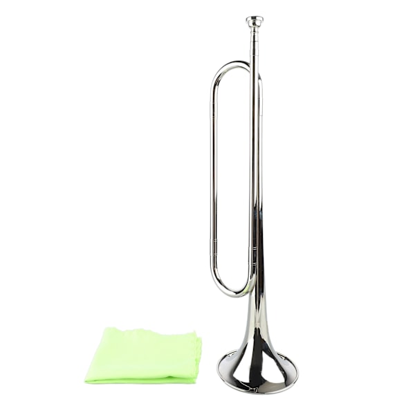 Bb-bugle i messing, retro standard trompet, musikkinstrument for skoleband, kavalerikorps og orkester