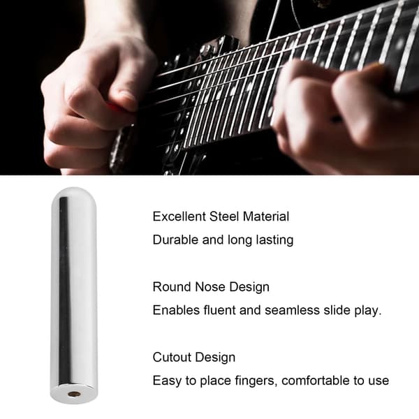 Gitarr Rundnos Acoustic Tone Bar Multifunktionell Rundnos Stål Gitarr Bar Slide