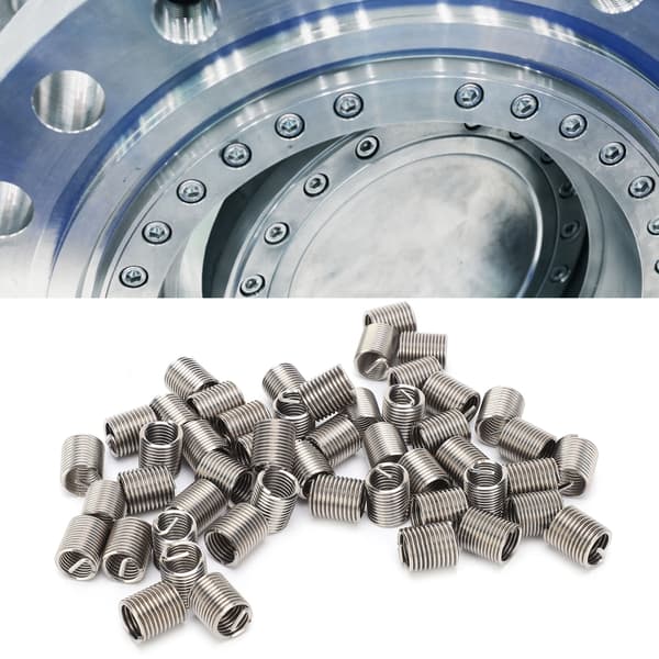 50 st Wire Thread Insert Sleeve Bushing Skruvskyddande Spiral Skruv Reparationsmutter Kit M10 x 1.52D