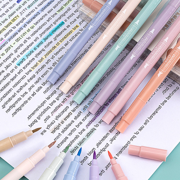Sødt Highlighters Mild Assorterede Farver med Blød Mejselspids,
