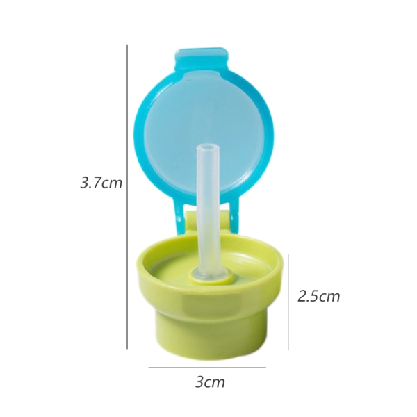 2-delad bärbar barn dryckesflaska konverteringslock anti-overflow twist lock säkerhetshalm