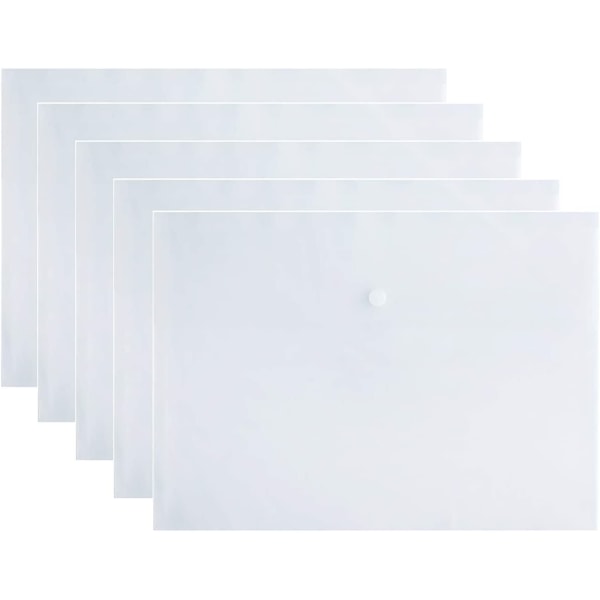 Poly File Folder Lommer Fil Jakke Plast Kuvert Flad