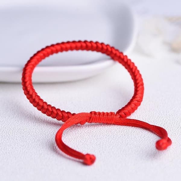 Black Rope - Red String Kabbalah Bracelet, Amulet, Protection from Evil Eye, Luck, Fortune