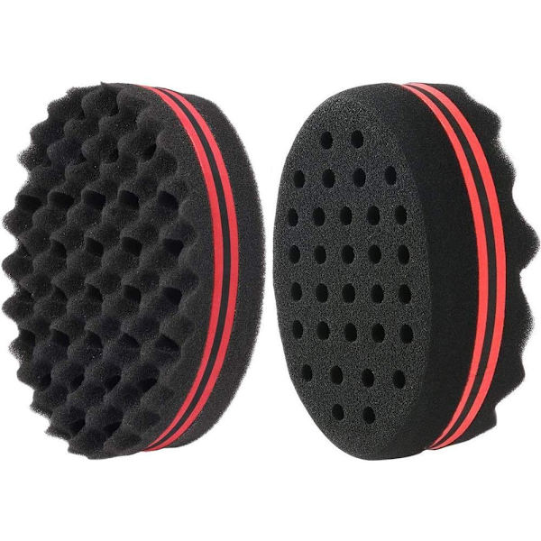 2-pack svampborste för lockar, magisk twist