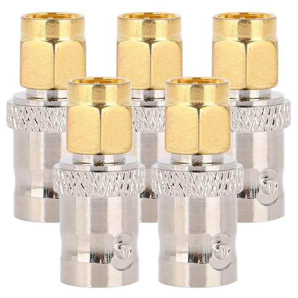 5PCS All Copper Radio Frequency Adapter SMA-BNC RF Adapter SMA Hane till BNC Hona Jack