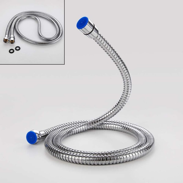Dusjslange 1,5M Krom Rustfritt Stål Universal Anti-twist Sho