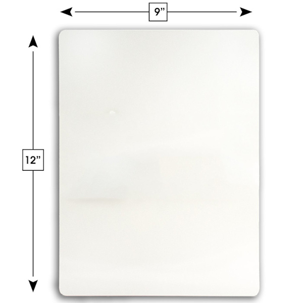 2 stk. whiteboard med tørr avtørking (dobbeltsidig hvit 9 * 12 tommer)