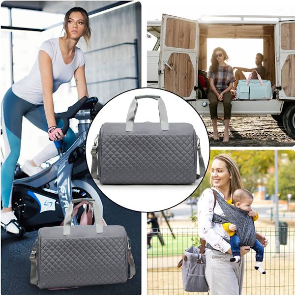 Reise Duffel Bag for Kvinner Weekender Overnatting Bager Stor