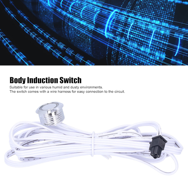 Smart Touch Sensor Switch, Induktionsbrytare i aluminiumlegering, Miljövänligt material för robust hållbarhet och estetiskt tilltalande
