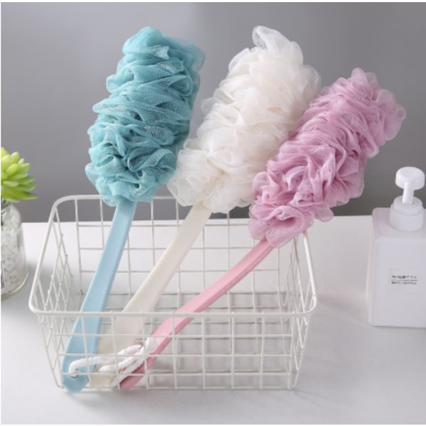 3-pack Loofah Back Scrubber för dusch, Långt handtag Back Shower