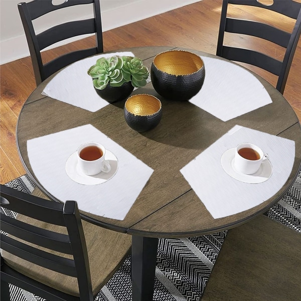 Bord Dekkematter Sett med 4 platematter Varmebestandig vevd bord