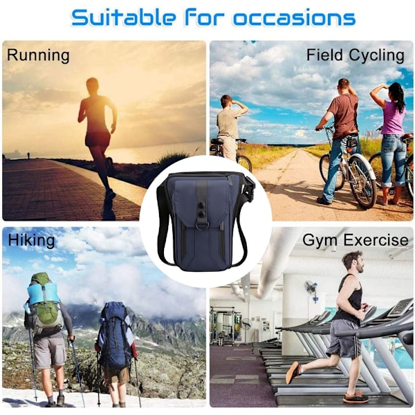Ny utomhus cykel benväska vattentät handväska Crossbody väska sport bergsklättring fiske handväska