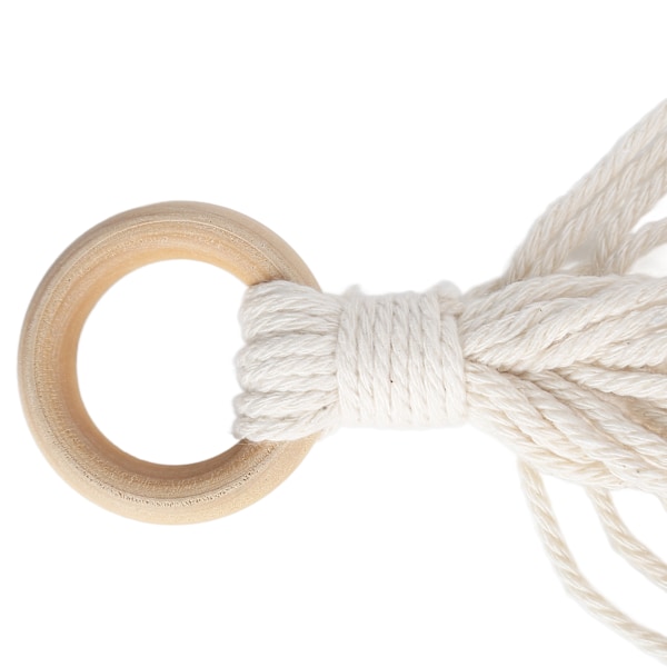 Elegant Makramé Fruktkorg, Hängande Förvaringskorgar För Kök, Badrum, Vardagsrum Med Säkert, Robust Och Hållbart Material Och Stark Bärighet