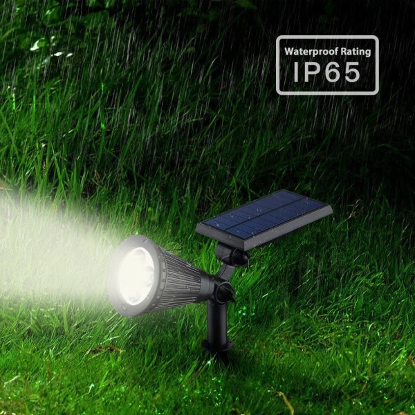 4 LED solardriven Halloween strålkastare utomhus, 180° justerbar automatisk belysning