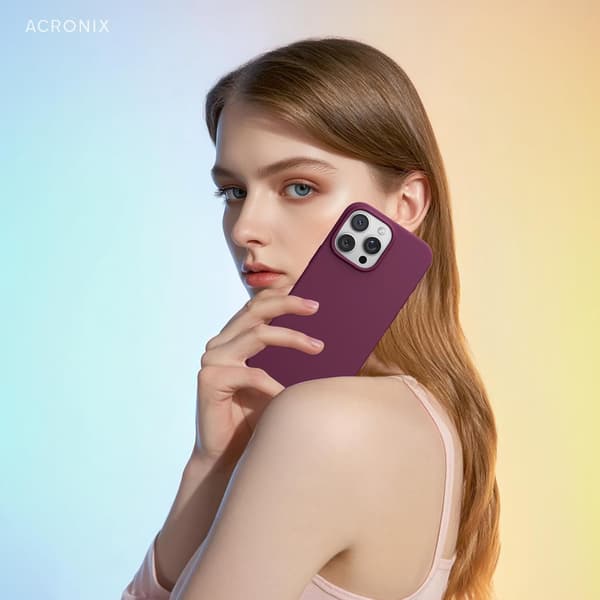 iPhone 16 Pro Case Liquid Silicone, Shockproof Case Compatible with iPhone 16 Pro Case Soft, Full Protection Case (Burgundy) Burgundy Burgundy iPhone 16 Pro