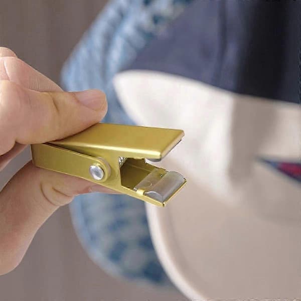6 stk. Multifunktionel krogclips i aluminiumslegering til hatte, nederdele og tøjopbevaring