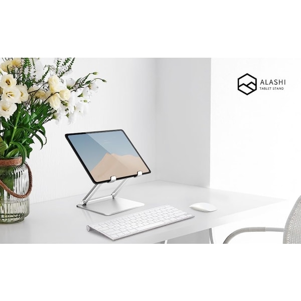 Tablet Stand, Multi-Angle Justerbar Tablet Holder til Skrivebord,