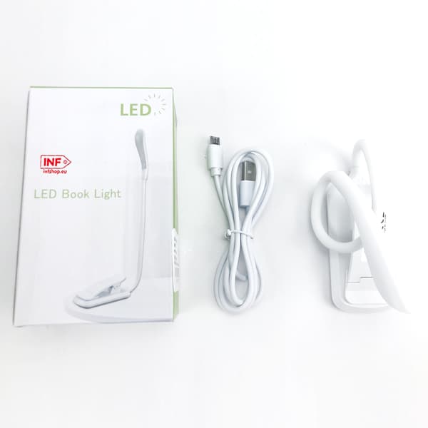 Reading Lamp, LED Book Light with 3 Light Modes, Rechargeable White White 98