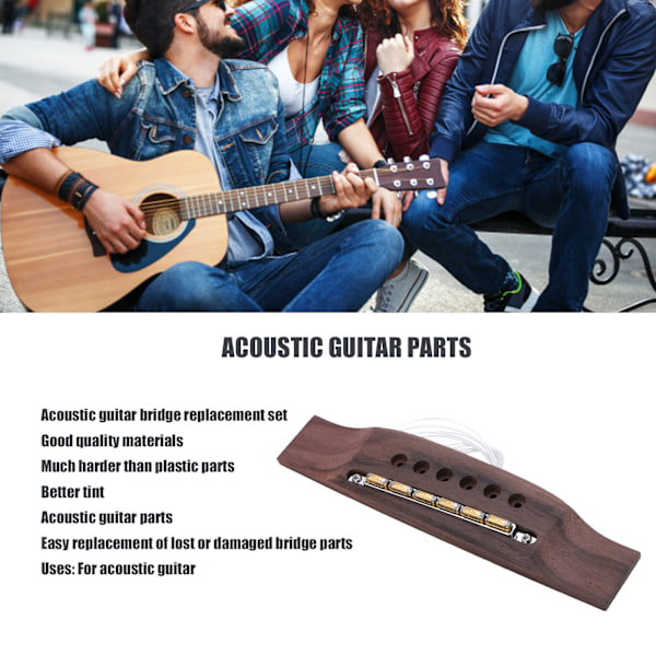 Piezo Pickup Aktiv Dynamisk for Folk Akustisk Gitar Bro Lydhull Instrument Tilbehør