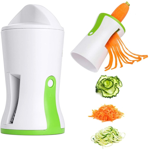Spiralizer Hand Zoodle Maker - Spiralizer Grøntsagsskærer til gulerod, agurk, kartoffel, græskar, zucchini, løg, grøntsagsspaghetti