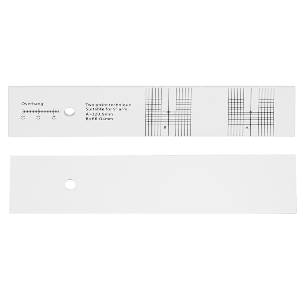 Patron for justering av patron for platespiller - Akryl LP platespillerpatron for justering av stift for måling