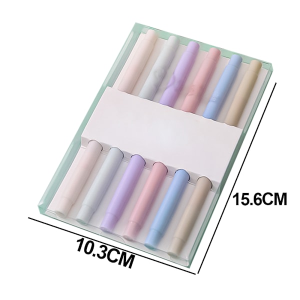 Sødt Highlighters Mild Assorterede Farver med Blød Mejselspids,