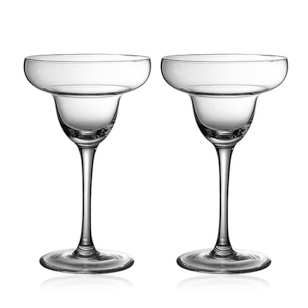 2 stk. gennemsigtigt krystalglas husholdningscocktailglas bæger