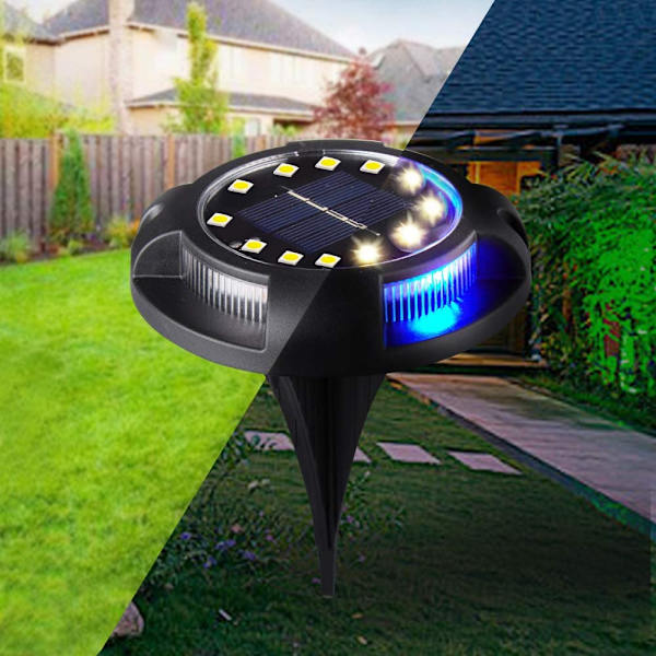 Solcellslampor för utomhusbruk 12LED solcellslampor vattentäta lampor för Ga