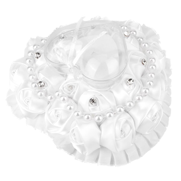 Bröllopsceremoni Tillbehör, Elegant Bröllopsringskudde Med Transparent Ask För Ring, Ett Måste För Din Speciella Dag
