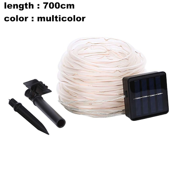 Solcellslinga utomhus 22ft 50LED utomhus slingljus för hemmet