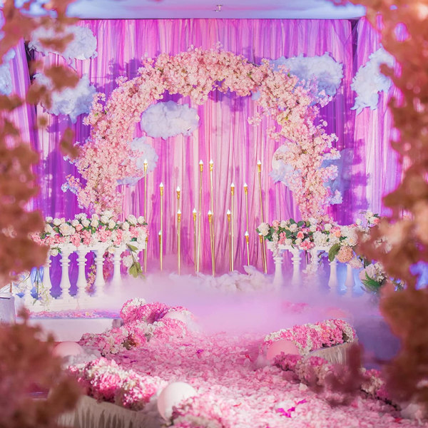12 poser kunstige roseblader, ikke-vevde blomsterblader for