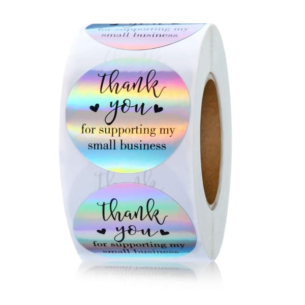 500 Takk for at du støtter My Small Business Stickers Holorap
