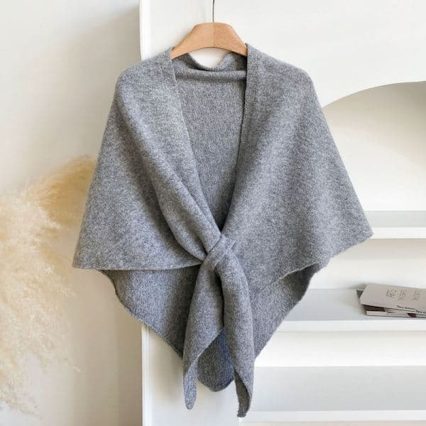 Women's Scarf Pashmina & Triangular Shawl – Warm Long Shawl for Party & Winter Use Wine Red Maroon