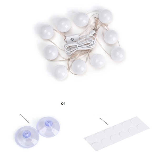 Hollywood Led Vanity Lights Strip Kit 10 himmennettävällä valolla