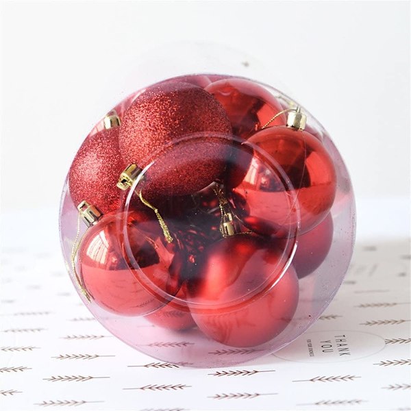 24 st Weihnachtskugel Weihnachtsdeko glänsande och polerad glans