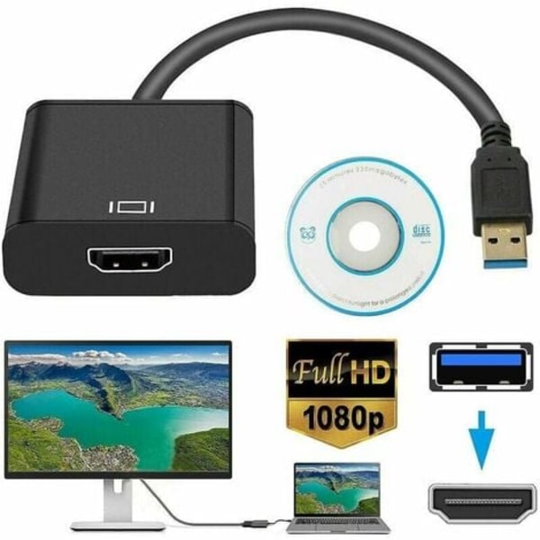 THSIDNE USB till HDMI-adapter