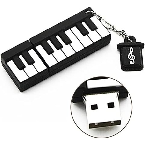 8GB U Disk Cartoon Silikone Piano U Disk Data Storage Disk