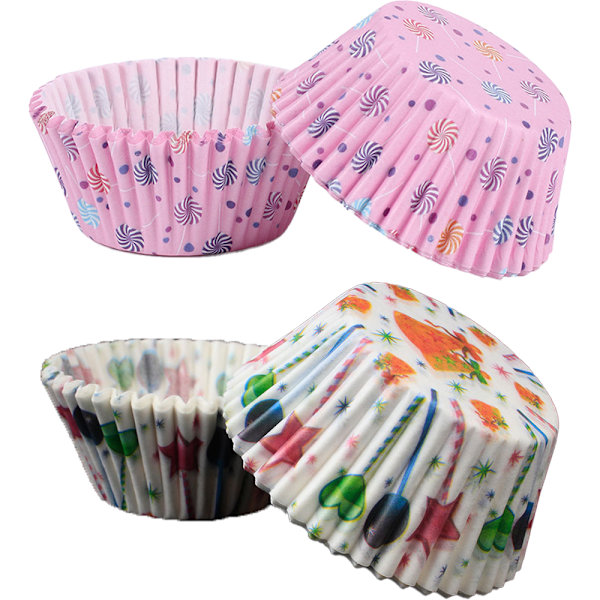 200 stk. cupcakeforme i fedtfri bagepapir