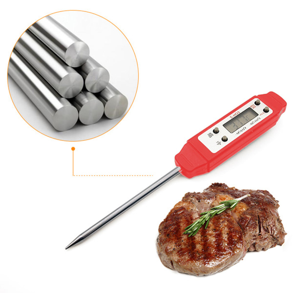 Kötttermometer Vattentät Direktläsning Mattermometer