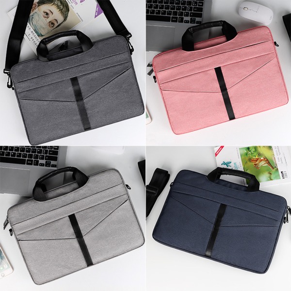 Laptop axelväska, bärbar case med tillbehör Organiz Pink-14.1-15.4 inches