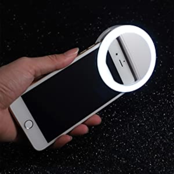 Selfie Light til iPhone & Android, LVYOUIF bærbar klips på