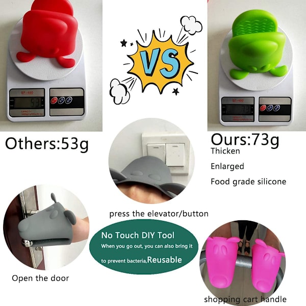 Mini Ovn Votter Handsker-BPA Fri Silikon, Varmebestandig,