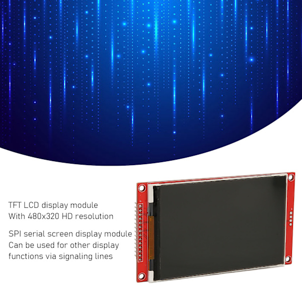 4-tums SPI TFT LCD-skärmmodul 480x320 ILI9486-drivrutin 14-stifts SPI-seriell skärmvisningsmodul för DIY