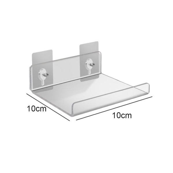 2 st Akryl Flytande Vägghyllor Väggmonterad Displayhylla