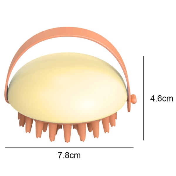 Gni massasjebørste for mykt hår med gummiballongdesign