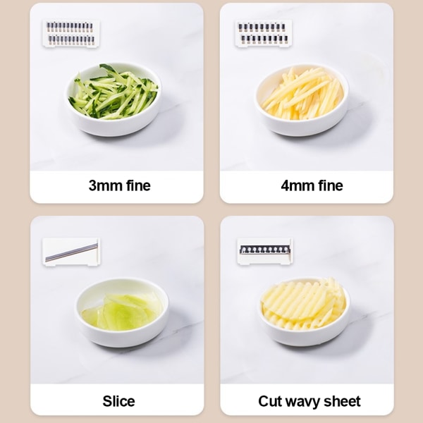 Grönsakshackare, Slicer Cutter Chopper och Rivjärn för