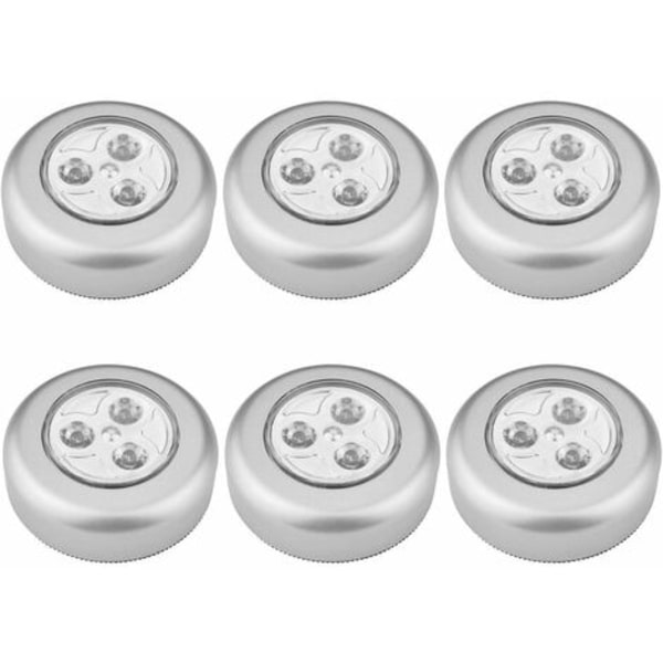 Itsekiinnittyvät paristokäyttöiset LED-lamput, LED-itsekiinnittyvät yövalaisinlamppu, jossa on 3 paristoa/paristot