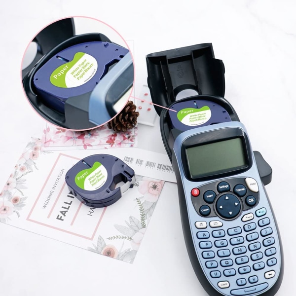 Kompatibel udskiftning af etikettape til DYMO Letratag-refill 91330 10697 Selvklæbende papir LT-tape til DYMO LetraTag Plus LT-100T LT-100H QX50-etiket